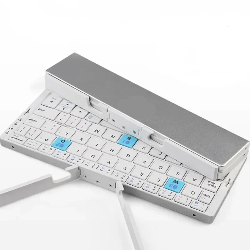 Wireless Folding Keyboard with Dual Device Stands and Multi-Device Memory All Vera Mart