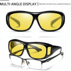 Yellow Tint Night Driving Glasses with Anti Reflective Lenses and UV400 Protection