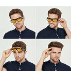 Yellow Tint Night Driving Glasses with Anti Reflective Lenses and UV400 Protection