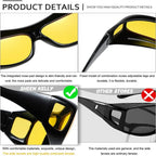 Yellow Tint Night Driving Glasses with Anti Reflective Lenses and UV400 Protection