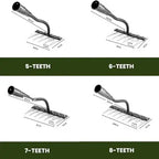 Garden Weeding Rake with Carbon Steel Head and Comfort Grip Collar, Narrow Tines All Vera Mart