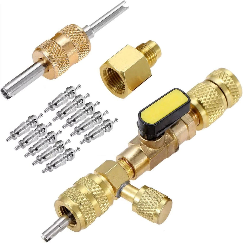 Valve Core Removal Tool with Dual SAE Ports and Metal Construction All Vera Mart