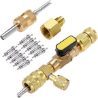 Valve Core Removal Tool with Dual SAE Ports and Metal Construction All Vera Mart