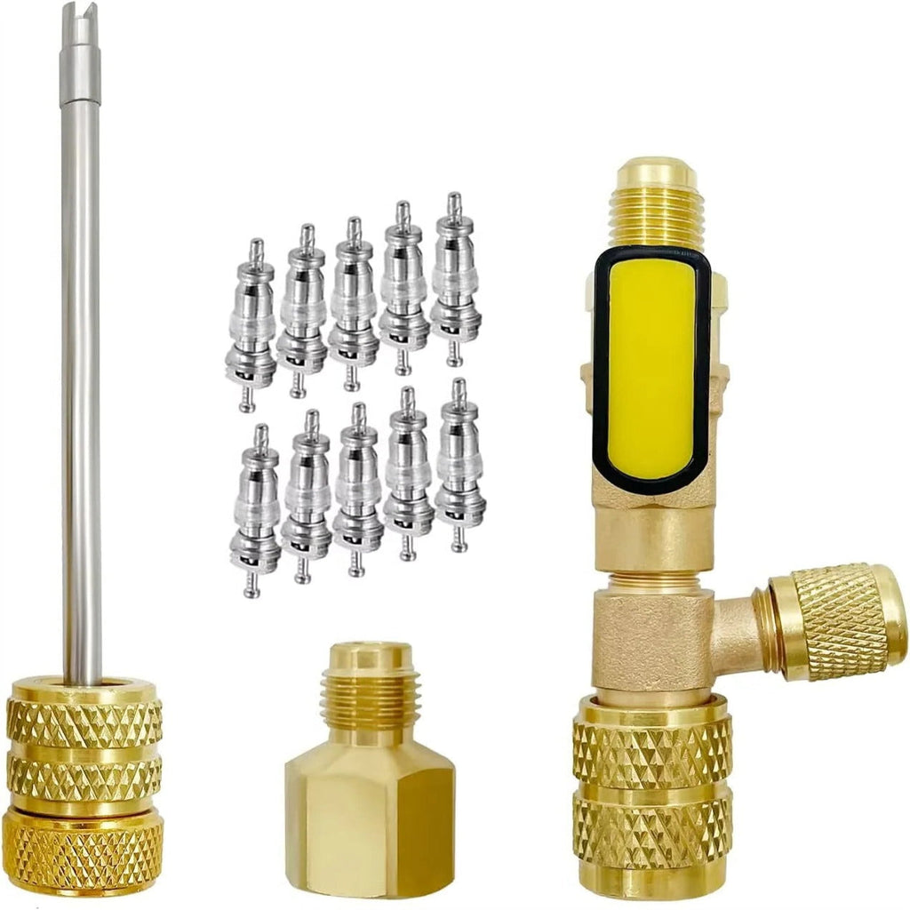 Valve Core Removal Tool with Dual SAE Ports and Metal Construction All Vera Mart