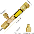 Valve Core Removal Tool with Dual SAE Ports and Metal Construction All Vera Mart