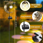 Solar Garden Stake Light with Moon and Fairy Design, Automatic Dusk Activation All Vera Mart