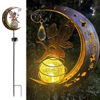 Solar Garden Stake Light with Moon and Fairy Design, Automatic Dusk Activation All Vera Mart