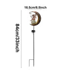 Solar Garden Stake Light with Moon and Fairy Design, Automatic Dusk Activation All Vera Mart