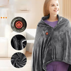 Heated Shawl with Carbon Fiber Heating Elements and Three Temperature Settings All Vera Mart