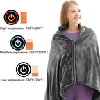 Heated Shawl with Carbon Fiber Heating Elements and Three Temperature Settings All Vera Mart