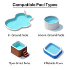Rechargeable Pool Cleaner with Interchangeable Heads and Snap-On System All Vera Mart