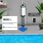 Rechargeable Pool Cleaner with Interchangeable Heads and Snap-On System All Vera Mart