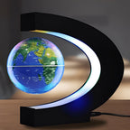 Levitating Globe with Electromagnetic Suspension and Built-In LED Ring Light All Vera Mart