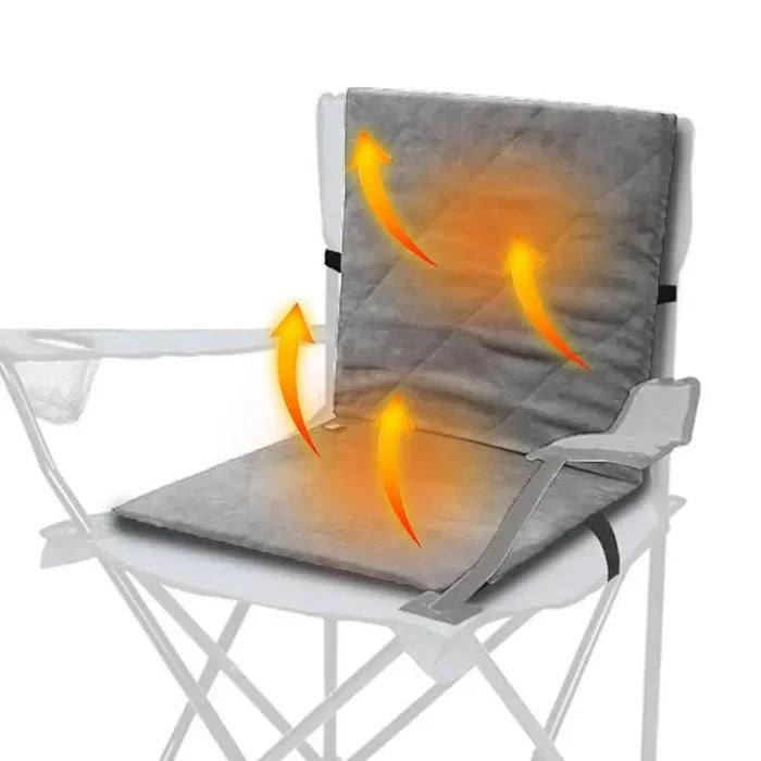Heated Seat Cushion with Power Bank Pouch and Three Temperature Settings, Foldable All Vera Mart