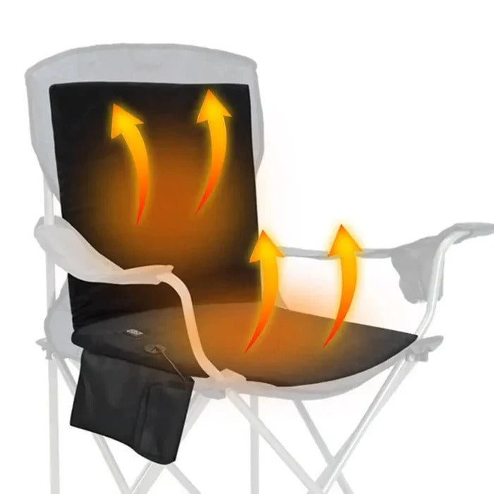 Heated Seat Cushion with Power Bank Pouch and Three Temperature Settings, Foldable All Vera Mart