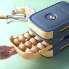 Egg Storage Tray with Rotating Date Dial and Stackable Design All Vera Mart