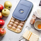 Egg Storage Tray with Rotating Date Dial and Stackable Design All Vera Mart