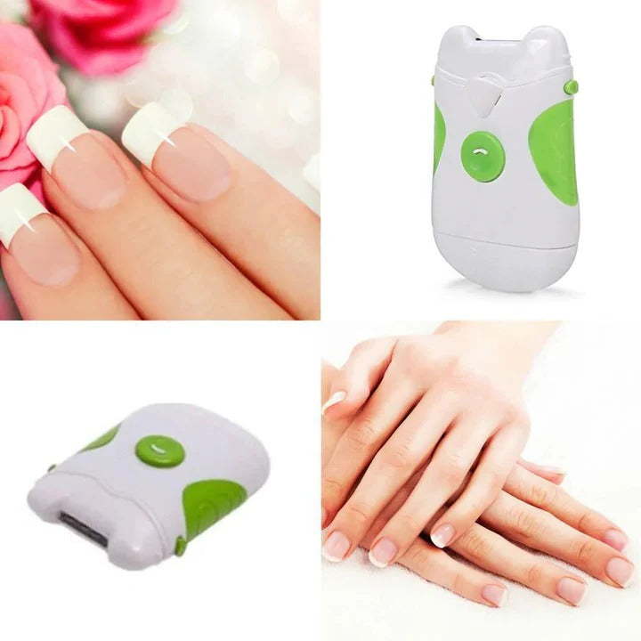 Rechargeable Electric Nail Clipper with LED Light and Rotating Blade, Ergonomic Design All Vera Mart