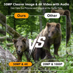 50MP Wildlife Trail Camera with Solar Charging and Infrared Night Vision All Vera Mart