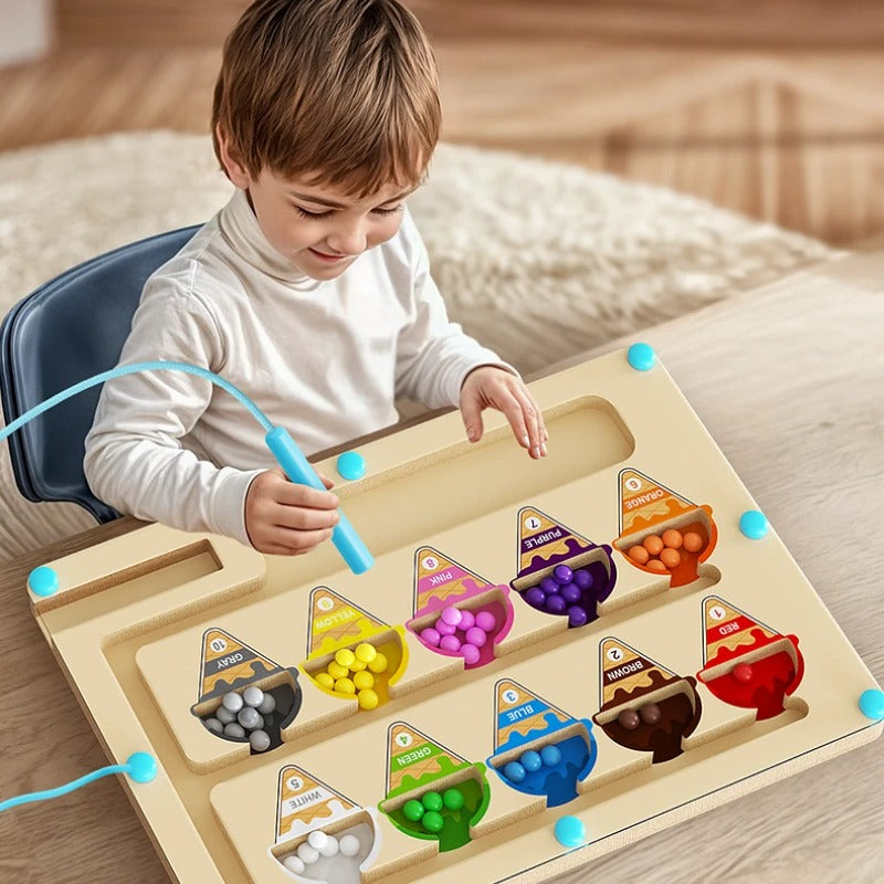 Magnetic Bead Maze Puzzle with Pen Control for Ages 3+ All Vera Mart
