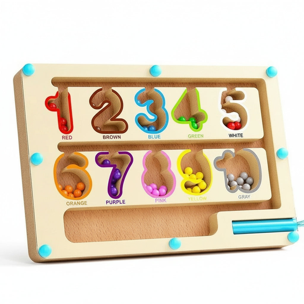 Magnetic Bead Maze Puzzle with Pen Control for Ages 3+ All Vera Mart