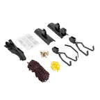 Bike Hoist with Pulley Lever System and Coated Hooks, 132 lb Capacity All Vera Mart