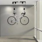 Bike Hoist with Pulley Lever System and Coated Hooks, 132 lb Capacity All Vera Mart