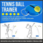Tennis Training Base with Automatic Ball Return and Adjustable Rebound All Vera Mart