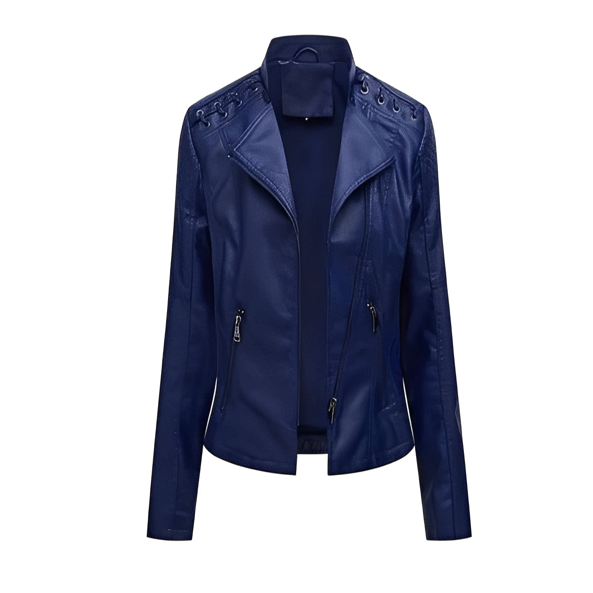 Vintage Jacket with Hidden Zipper and Polyester Lining, Detailed Seam Stitching All Vera Mart