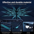 Foldable Windshield Sun Shade with Reflective Coating and Metal Frame for Cars All Vera Mart