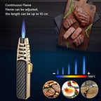 Butane Torch with Triple Flame and Adjustable Heat Control for Cooking All Vera Mart