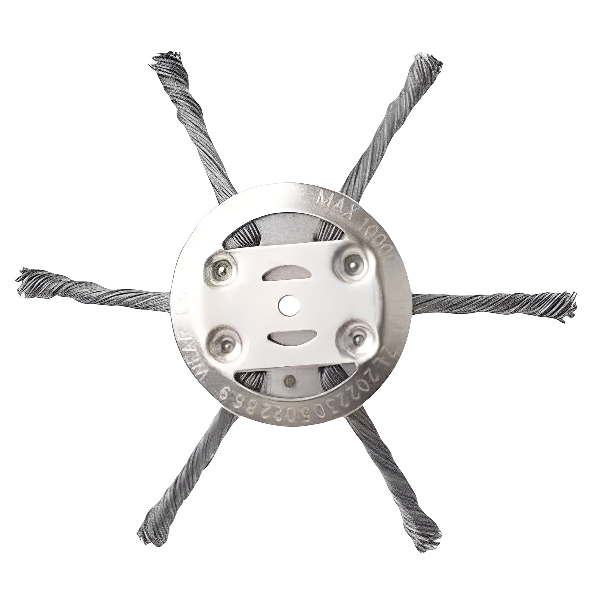 Steel Wire Trimmer Head with Spring Steel Construction for Battery Trimmers, Multi-Surface Use All Vera Mart