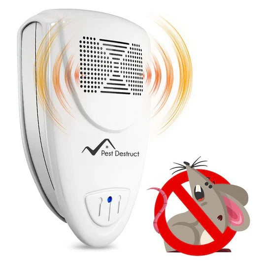 Ultrasonic Pest Repellent Plug-In with 20-65 KHz Frequency for Indoor Use All Vera Mart