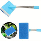 Telescoping Aquarium Glass Cleaner with Rotating Head and Dual Surface Pad All Vera Mart