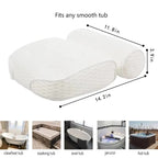 Bath Pillow with Ergonomic Neck Support and Suction Cups, Air Mesh Drainage All Vera Mart