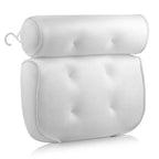 Bath Pillow with Ergonomic Neck Support and Suction Cups, Air Mesh Drainage All Vera Mart
