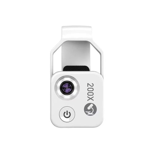 200X Magnification Smartphone Microscope Lens with Optical Glass and Universal Clip All Vera Mart