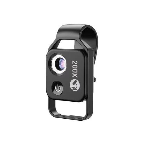 200X Magnification Smartphone Microscope Lens with Optical Glass and Universal Clip All Vera Mart