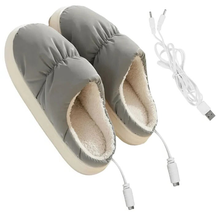 Heated Slippers with USB Power and Temperature Control for All-Day Warmth All Vera Mart