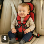 Travel Car Seat with Integrated 5-Point Harness and Foldable Design, Removable Cover All Vera Mart