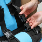 Travel Car Seat with Integrated 5-Point Harness and Foldable Design, Removable Cover All Vera Mart