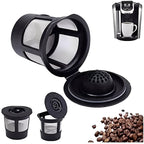Refillable Coffee Capsules for 1.0 and 2.0 Brewers with Micro-Hole Screen, 3 Pack All Vera Mart