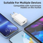 Compact Wall Charger with 10W Output and Standard Port Compatibility All Vera Mart