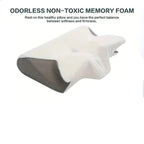 Butterfly Shape Memory Foam Pillow with Neck Support and Breathable Cover All Vera Mart
