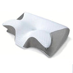 Butterfly Shape Memory Foam Pillow with Neck Support and Breathable Cover All Vera Mart
