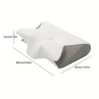 Butterfly Shape Memory Foam Pillow with Neck Support and Breathable Cover All Vera Mart
