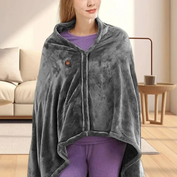 USB Heated Blanket with Three Temperature Settings and Power Bank Compatibility All Vera Mart