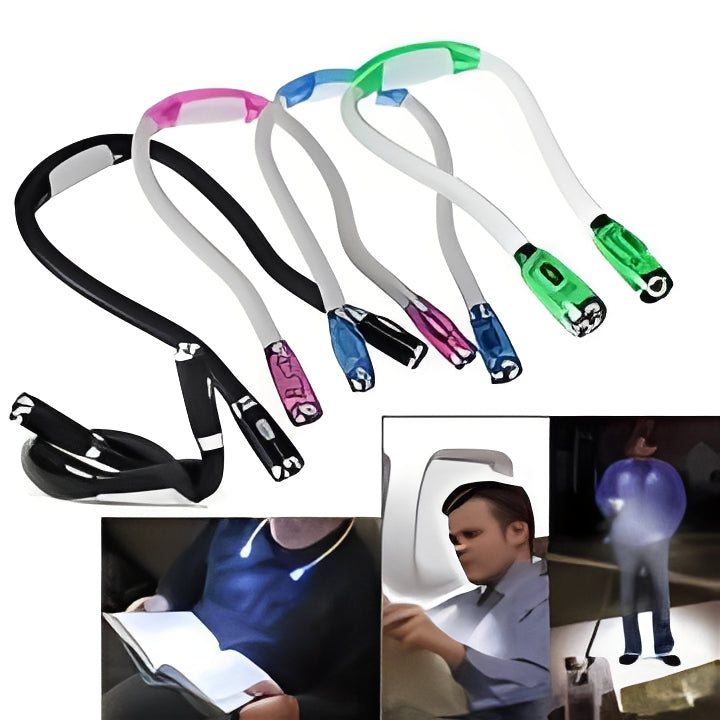 Wearable Neck Light with Dual LED Arms and Four Brightness Settings All Vera Mart