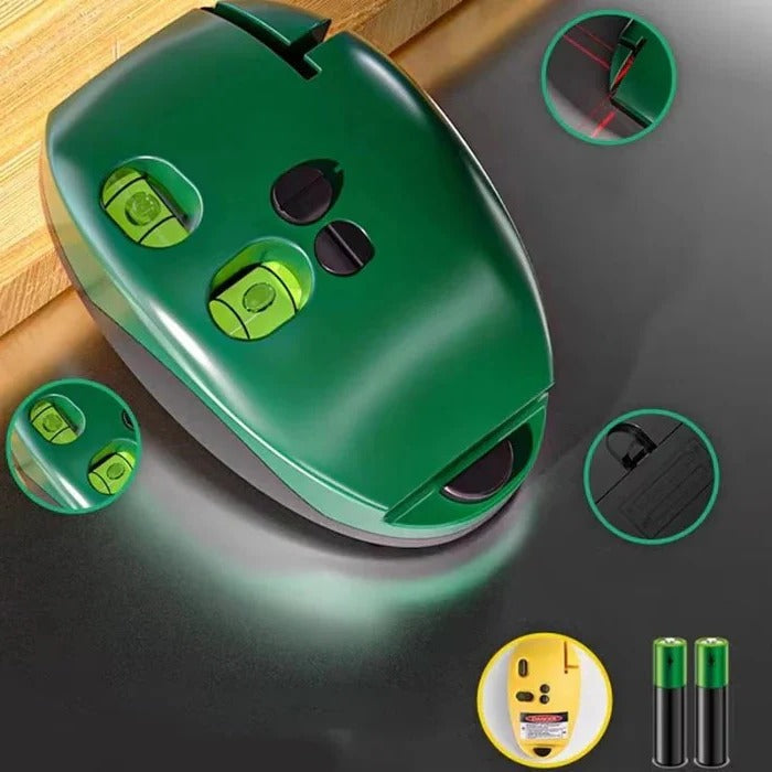 90 Degree Dual Beam Laser Level with 65 Foot Range and Wall Mount All Vera Mart