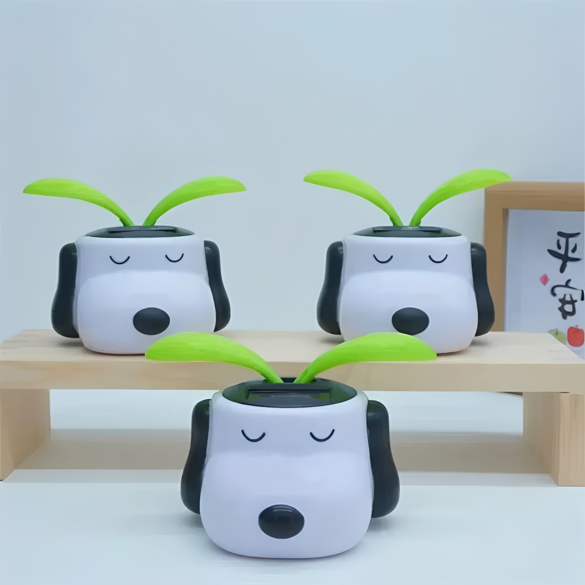 Solar Powered Swinging Bobble Ornament for Car Dashboards All Vera Mart